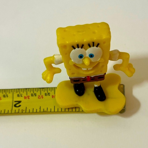 SpongeBob SquarePants Yellow Toy Figure Viacom 2004 Vintage Vibrant‎ Yellow - Picture 6 of 8